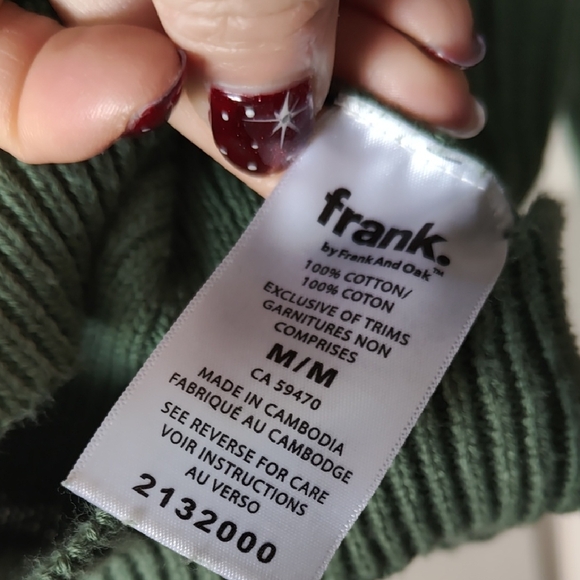Frank & Oak Green Ribbed Sweater - Picture 4 of 6